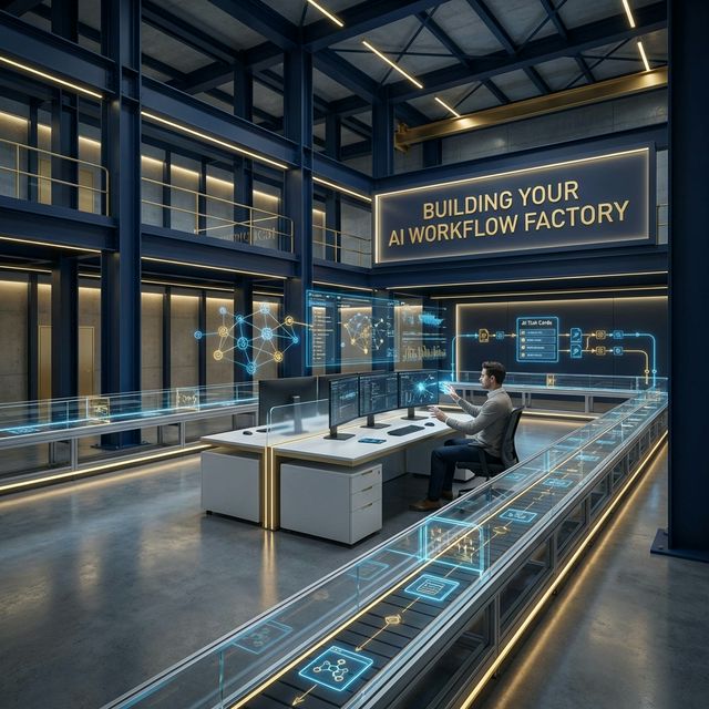 AI Workflow Factory with data conveyor belt