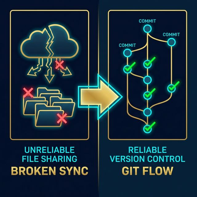 Evolution from iCloud to GitHub version control