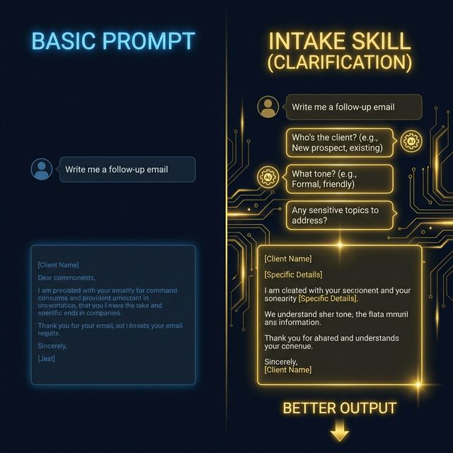 Intake skill in action